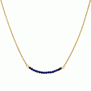 Neck733 gold lapis