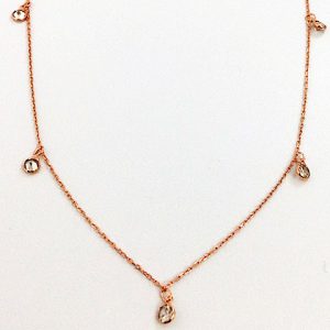 Neck208a Rose Gold 46cm