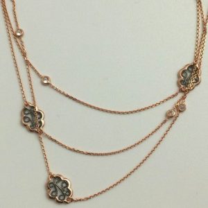 Neck345 rose gold clear