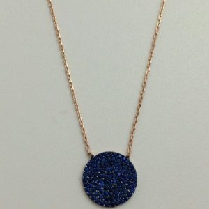 Neck351 Rose Gold Dark Blue