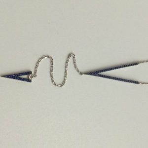 Neck382 Silver Dark Blue