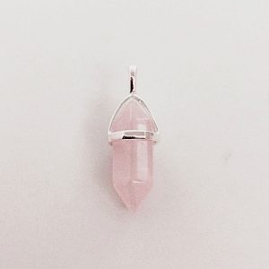 Pend1095 rose quartz