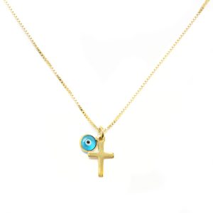 Neck784 light blue gold
